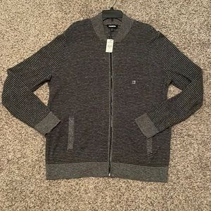 NWT men’s zip up Express sweater